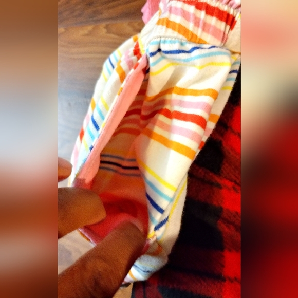 Cat & Jack Girls Rainbow Striped Cross Back Knit Sleeveless Romper Shorts Size 8 - Picture 13 of 15